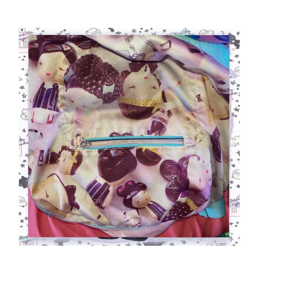 Flawed Harajuku lovers and girls Y2K perfume print bag